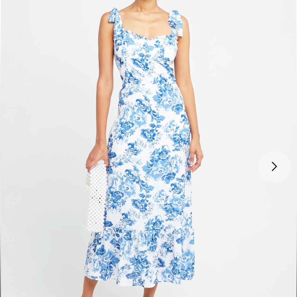 O.P.T. Blue Floral Dress